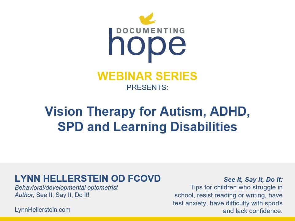 Vision Therapy for Autism, ADHD, SPD and Learning Disabilities