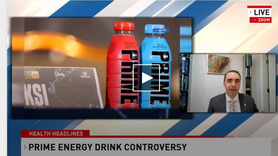 Chris D’Adamo’s TV Interview about Prime Energy Drink Controversy