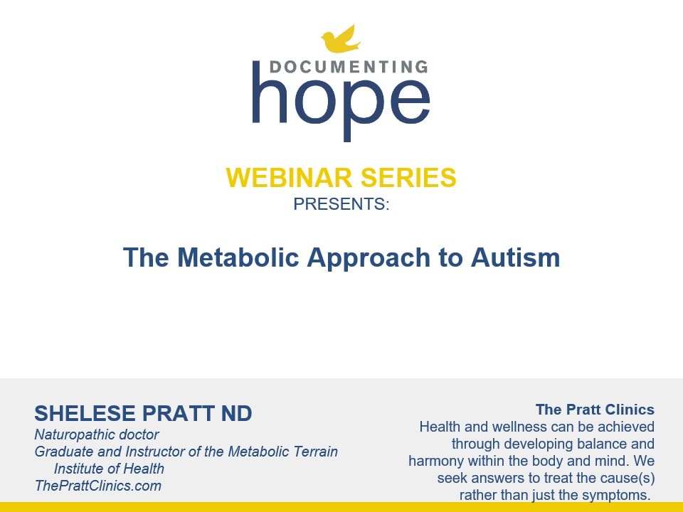 2023-10-25 The Metabolic Approach to Autism with Shelese Pratt ND