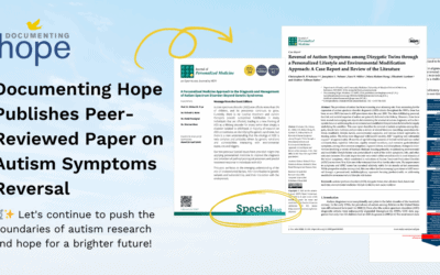 Documenting Hope Publishes Peer-Reviewed Paper on Autism Symptoms Reversal 