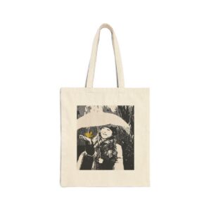 Eco-Friendly Cotton Canvas Tote Bag with "The Canary" Art